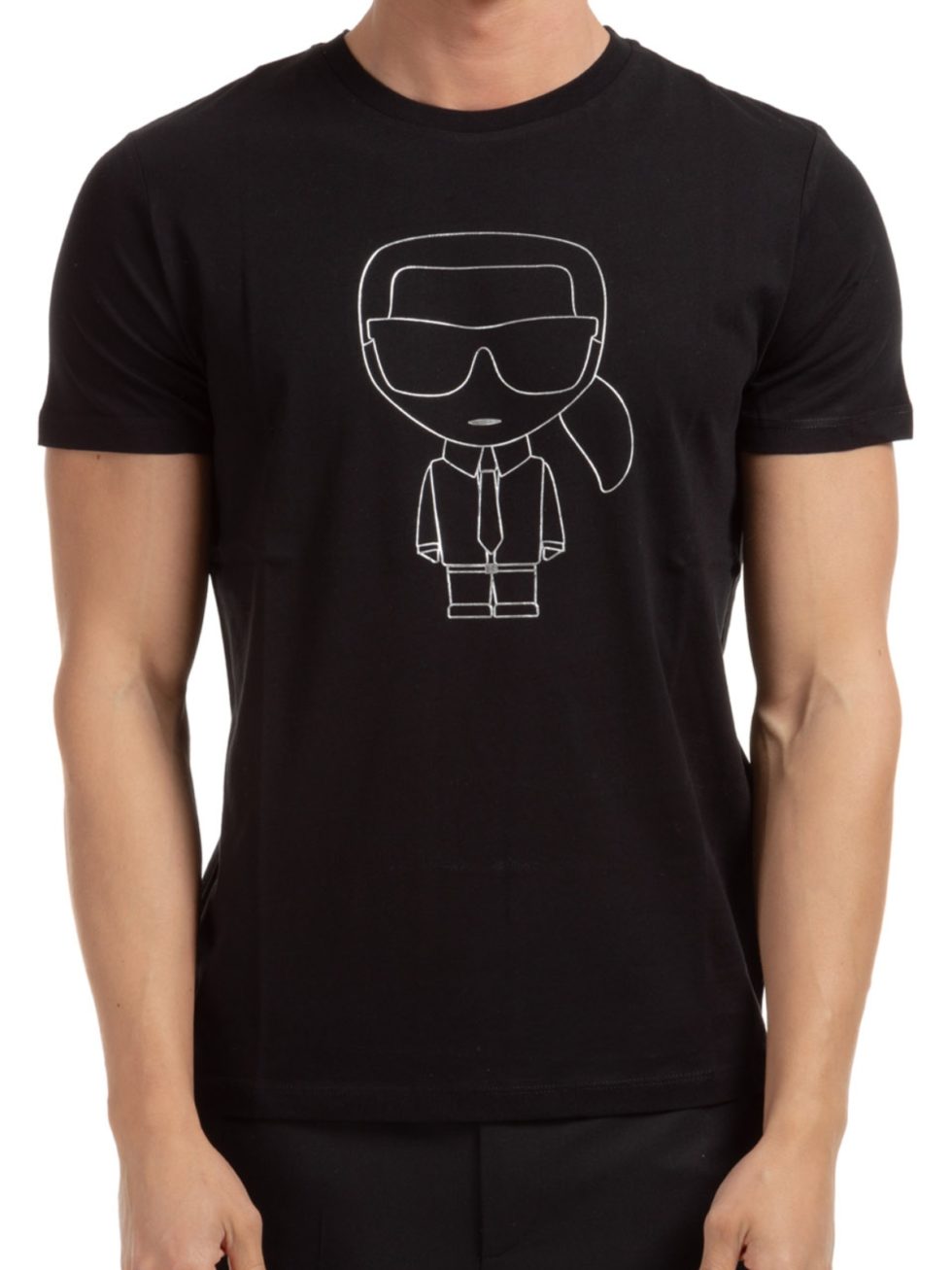 Karl Lagerfeld Karl Iconic Logo Crewneck T Shirt Sotris Stores