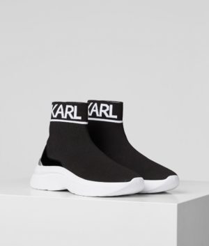 Karl Lagerfeld | Skyline knit ankle pull-on sneaker