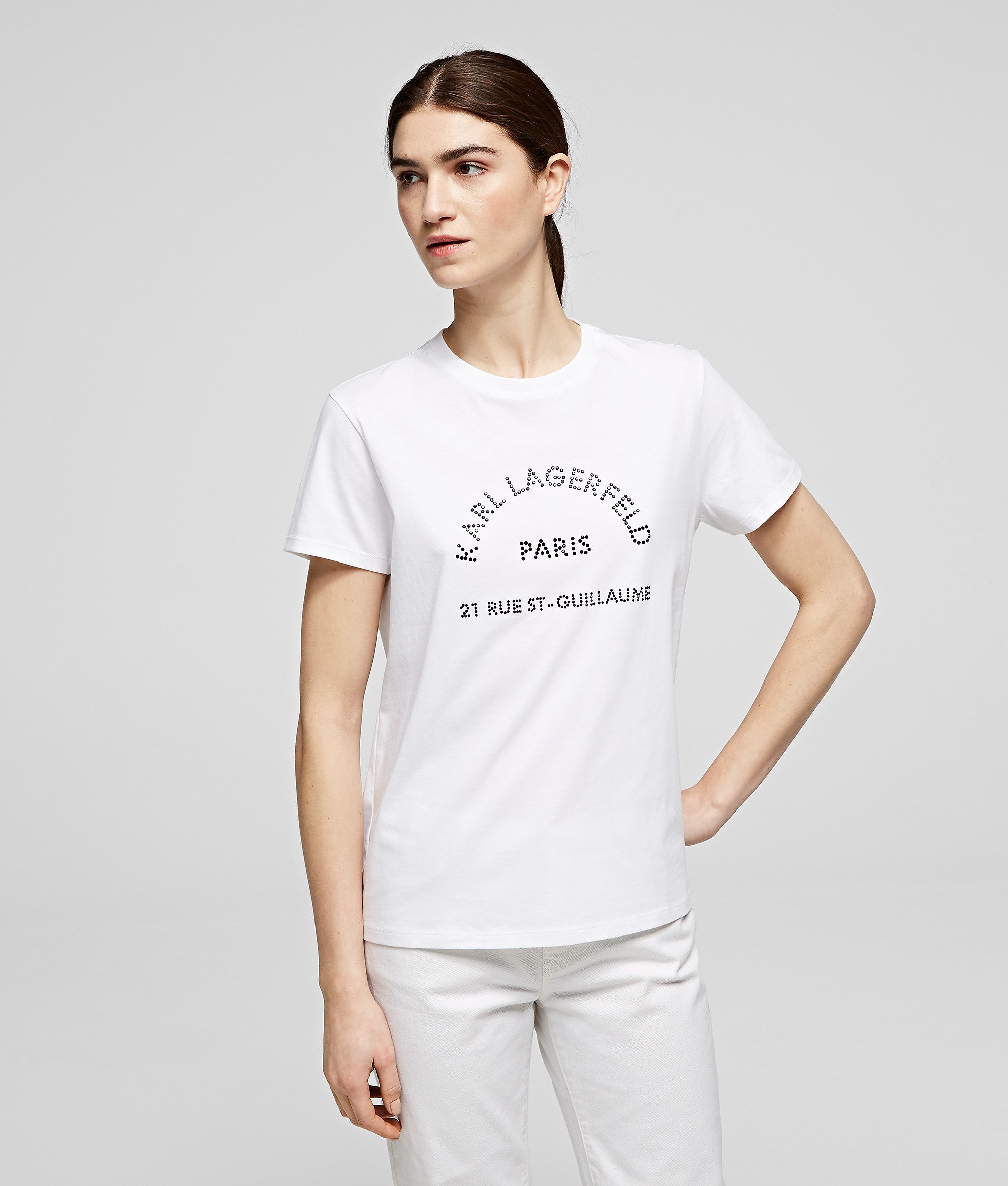 Karl Lagerfeld | Rue st-guillaume rhinestone t-shirt - Sotris Stores