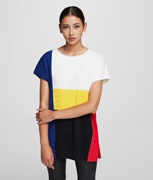 Karl Lagerfeld | Pixel knit tunic t-shirt