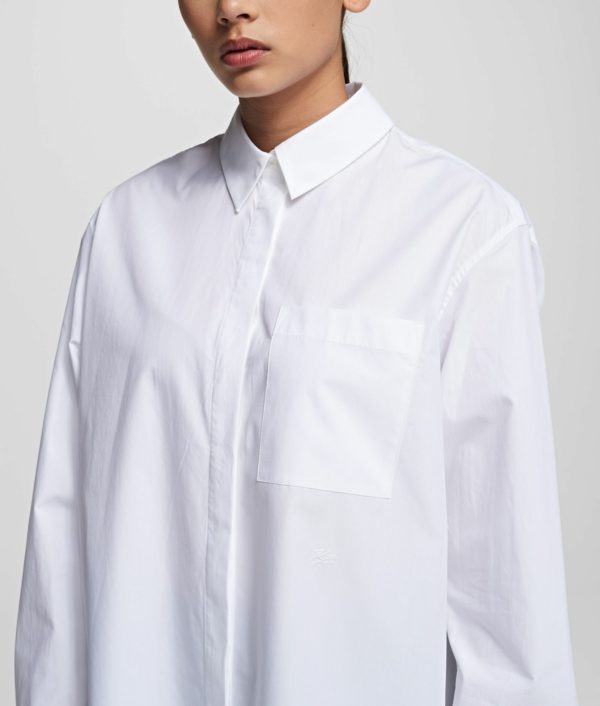 Karl Lagerfeld | Embellished cotton shirt