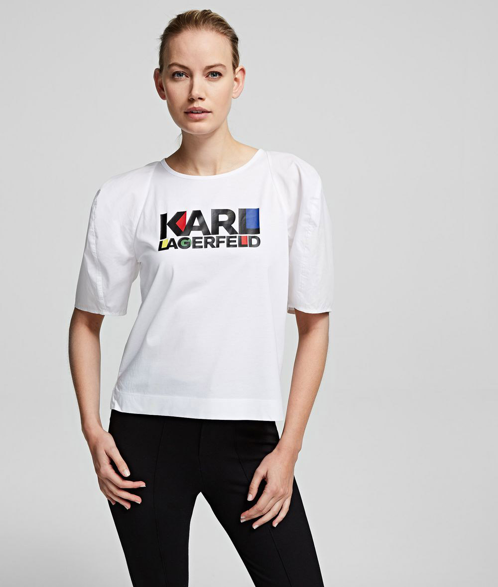Karl Lagerfeld | Puff bauhaus logo t-shirt