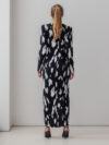 Sotris collection | Black and white draped dress - Image 3