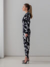 Sotris collection | Black and white draped dress - Image 2