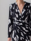 Sotris collection | Black and white draped dress - Image 4