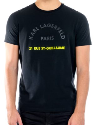 Karl Lagerfeld | 21 rue st-Guillaume logo crewneck t-shirt