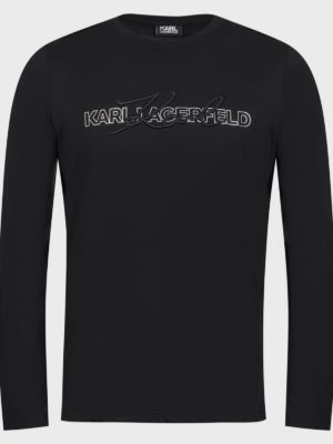 Karl Lagerfeld | Long sleeve logo crewneck t-shirt