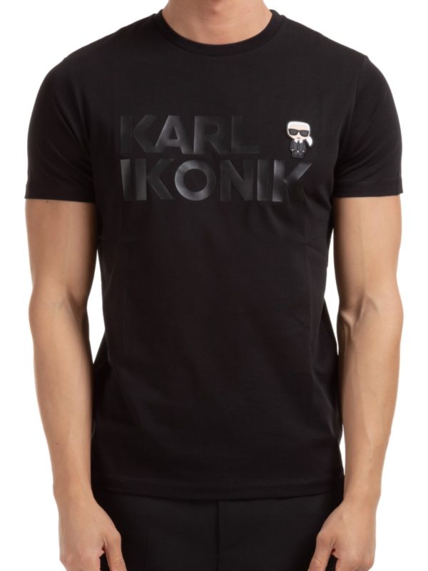 Karl Lagerfeld | Karl Ikonik κοντομάνικη μπλούζα με στρογγυλή λαιμόκοψη 