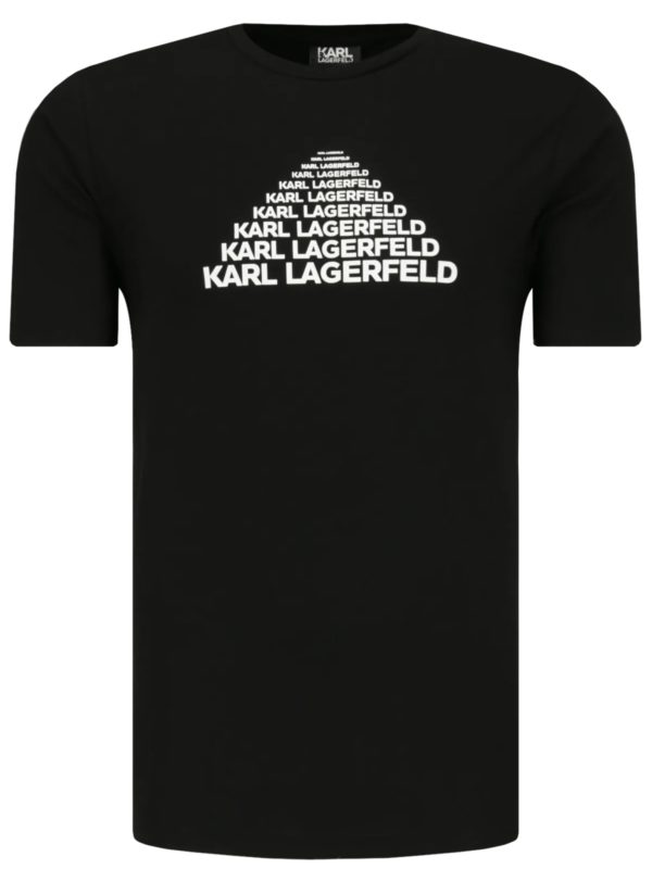 Karl Lagerfeld | 3D κοντομάνικη μπλούζα με στρογγυλή λαιμόκοψη