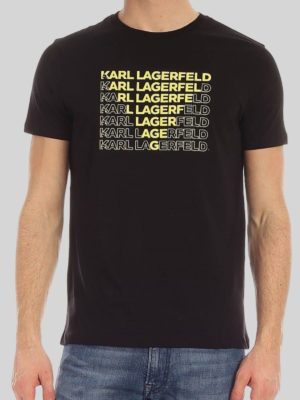 Karl Lagerfeld | Yellow logo crewneck t-shirt
