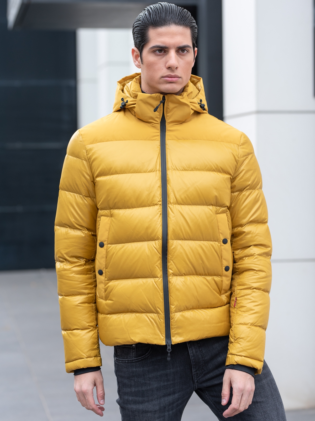AT.P.CO. | Yellow puffer jacket