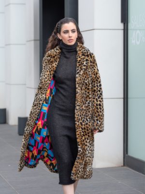 Manolo | Leopard faux fur coat