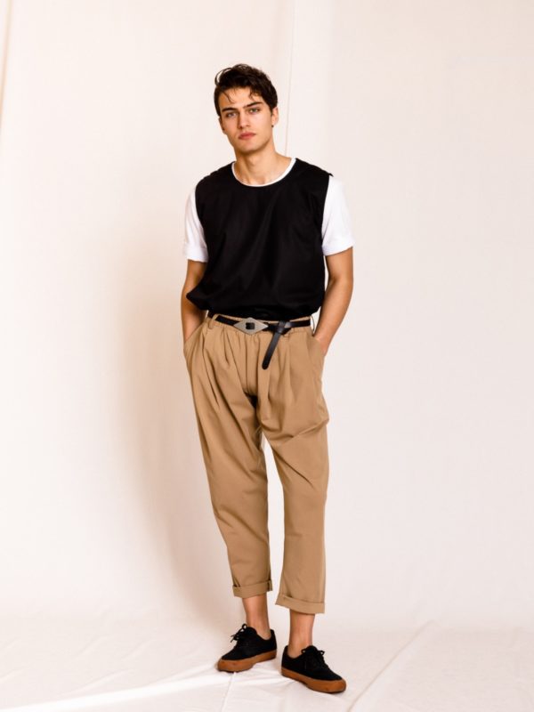 Dante | Elasticated waist pleated trousers