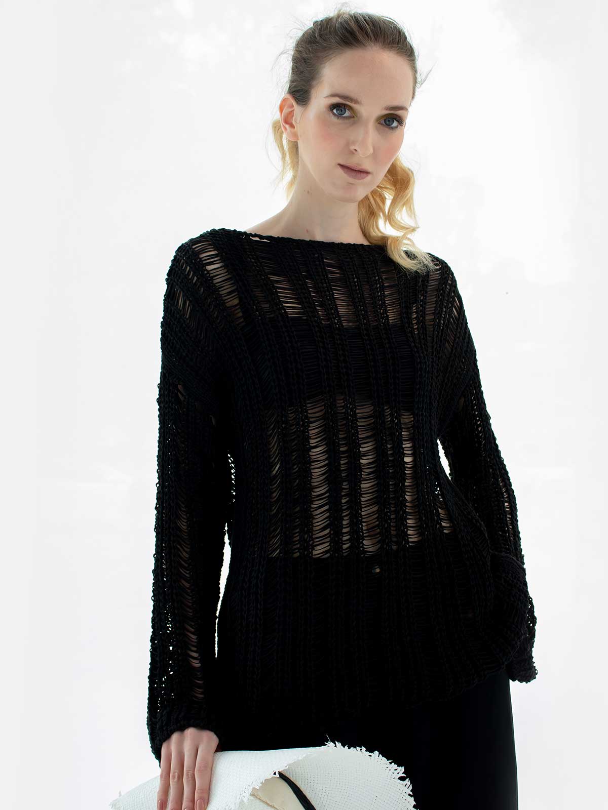 Sotris collection | Crochet knitted blouse
