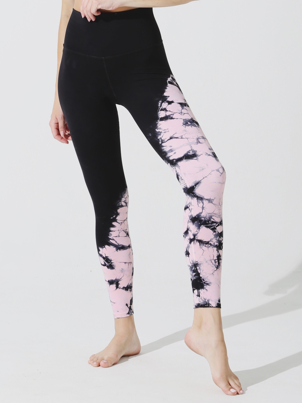 Electric and Rose | Tie-dye wide waistband leggings - Sotris Stores