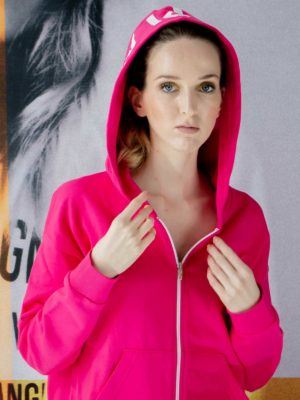 Ice Play | Pink zip-up hoodie