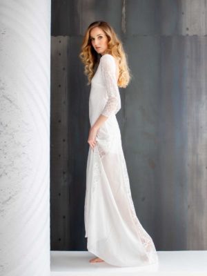 Sotris collection | Μακρύ sheath νυφικό φόρεμα