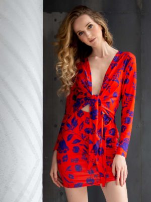 Sotris collection | Floral tie front dress