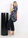 Pier Antonio Gaspari | Floral print wide blouse with shoulder drawstring - Image 3