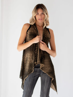 Pier Antonio Gaspari | Honeycomb knit vest