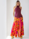 Amaris | Printed flare trousers