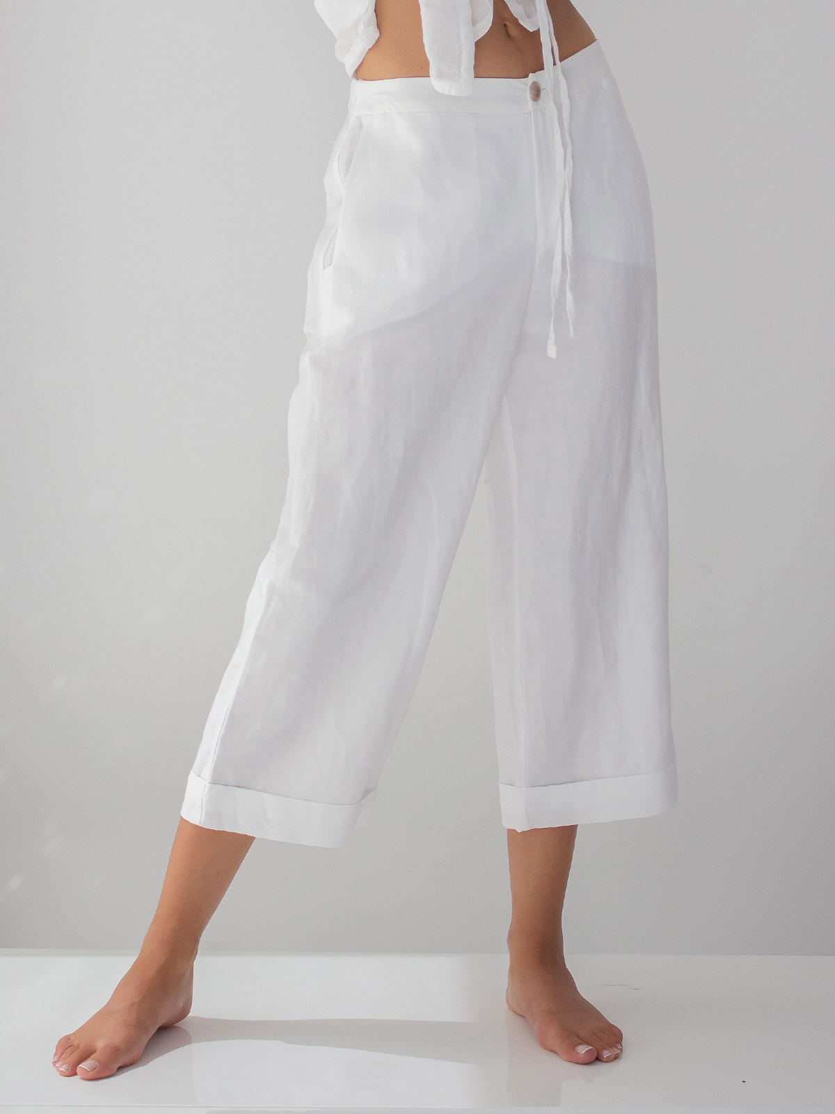 Sotris collection | Rolled-cuff flare trousers