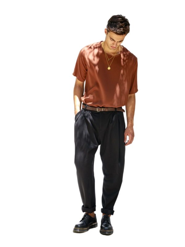 Dante Men | Κοντομάνικη μπλούζα με ανοιχτή λαιμόκοψη