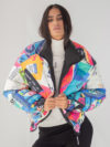 Ice Play | Patchwork print puffer jacket - Image 2