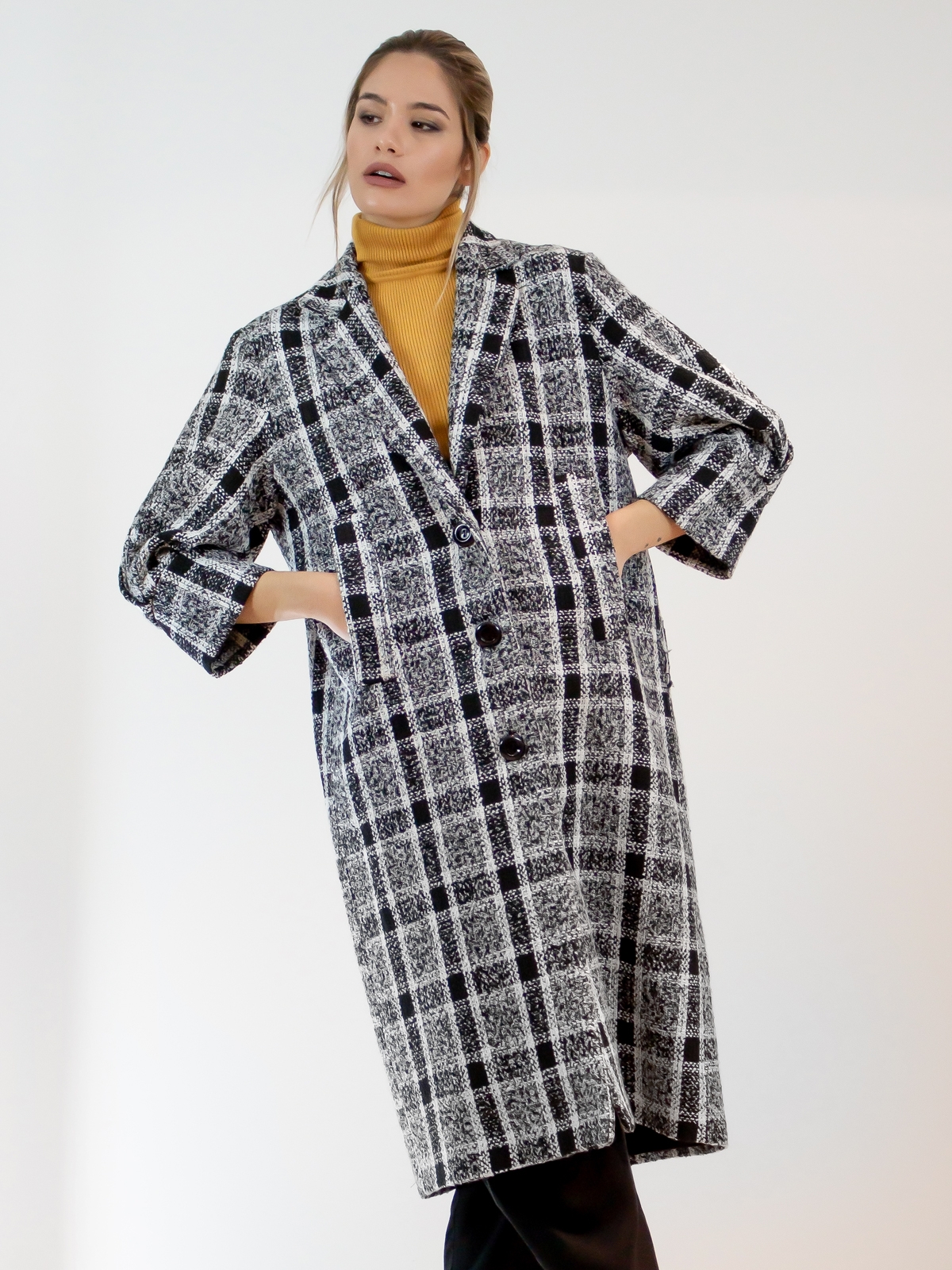 Sotris collection | Plaid tweed coat