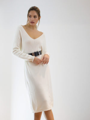 Sotris collection | Πλεκτό φόρεμα σε ίσια γραμμή