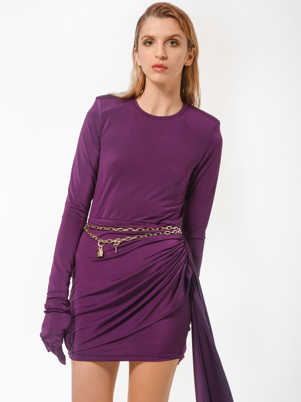 Nika Ioannidou | Draped overlay dress - Sotris Stores