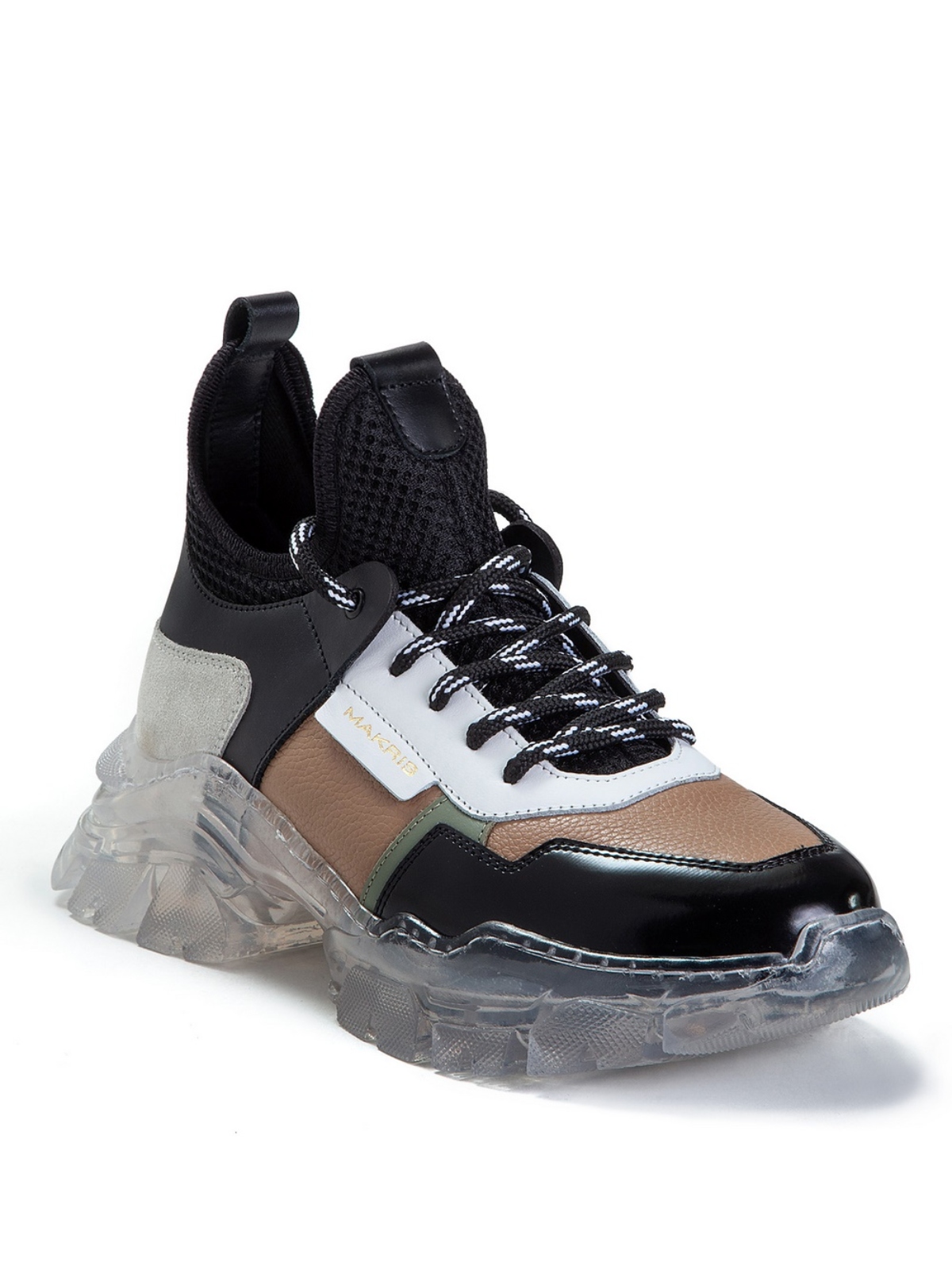 Makris | Multicolour transparent sole sneakers