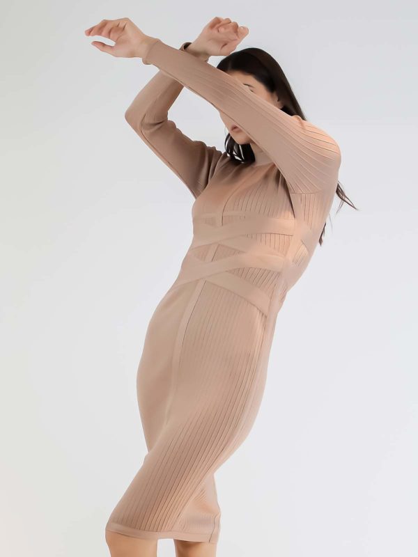 Sotris collection | Ribbed bandage dress