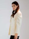 Sotris collection | Puff sleeve double-breasted jacket - Image 2