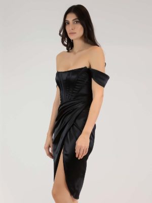 Sotris collection | Off shoulder thigh split dress