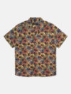Gabba | Floral lapel collar shirt