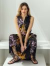Psophia | Printed surplice neck dress - Image 4