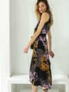 Psophia | Printed surplice neck dress - Image 5