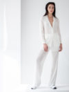 Pier Antonio Gaspari | White crinkle jacket