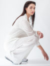 Pier Antonio Gaspari | White crinkle jacket - Image 3