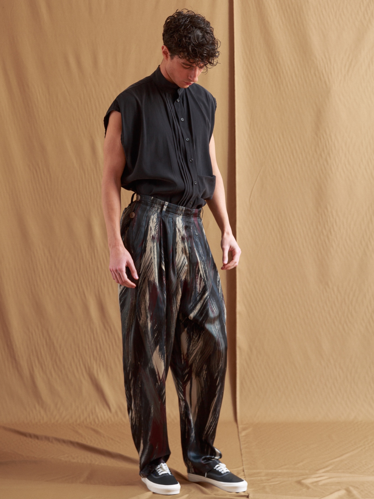 Dante Men | Printed straight-leg trousers