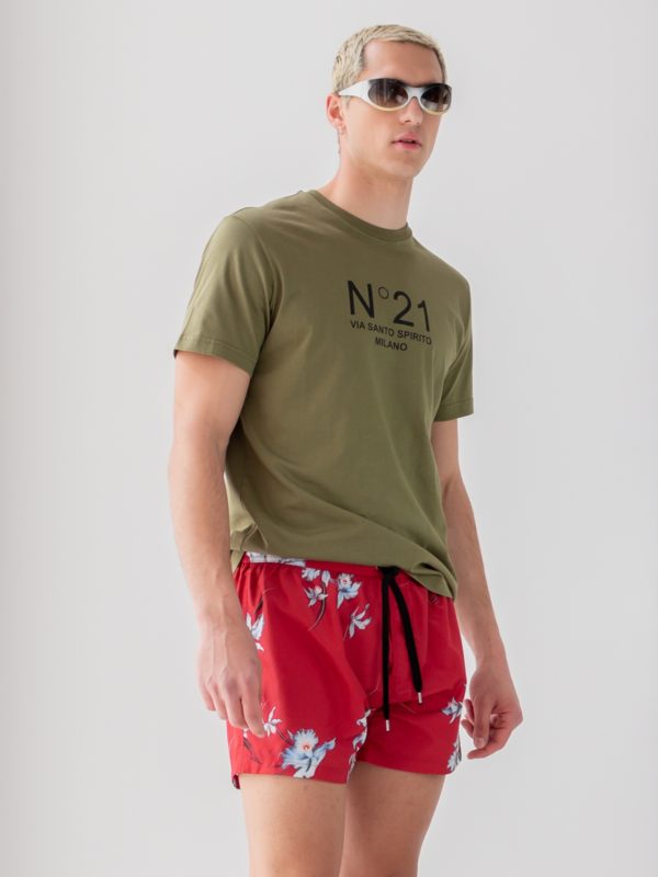 Ν°21 | Κοντομάνικη μπλούζα με στάμπα λογότυπο