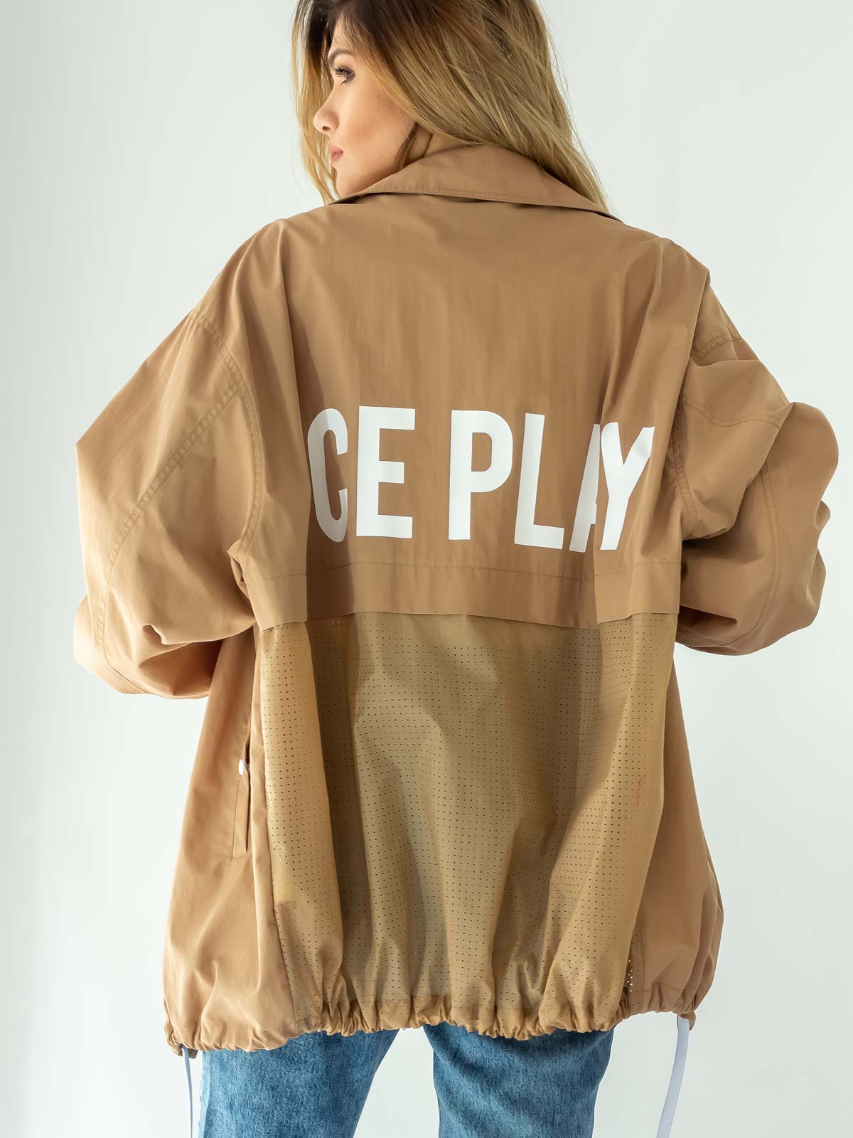 Ice Play | Perforated-panel jacket