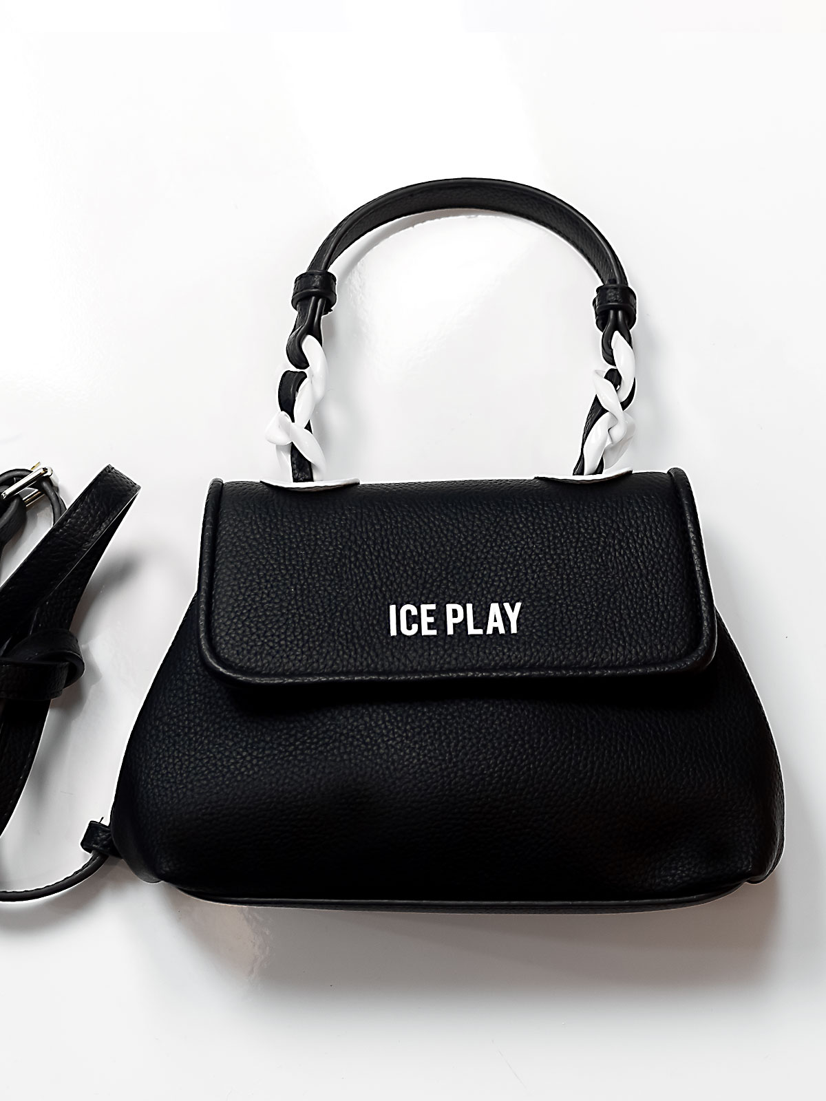 Ice Play | Saffiano-effect top handle bag