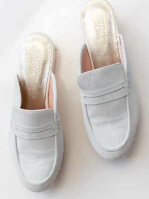 I love sandals | Suede loafer clogs