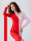 Sotris collection | Spliced ribbed shirt dress