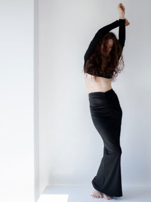 Sotris collection | Gathered front maxi skirt
