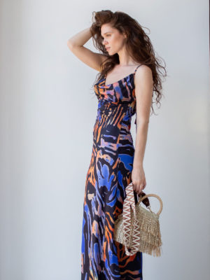 Sotris collection | Μάξι φόρεμα με τύπωμα