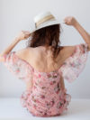 Sotris collection | Off shoulder rose print dress - Image 5