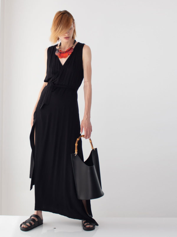 Sotris collection | Κρουαζέ φόρεμα με δέσιμο